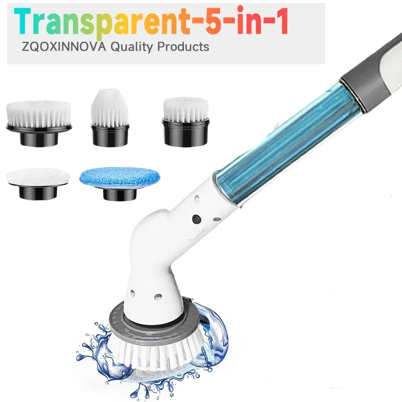 Cepillo de limpieza eléctrica, depurador giratorio 7 en 1, herramienta de limpieza para cocina/baño/sala de estar, cepillos de pelo para el hogar