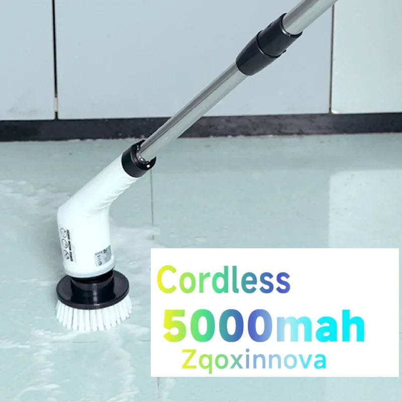 Cepillo de limpieza eléctrica, depurador giratorio 7 en 1, herramienta de limpieza para cocina/baño/sala de estar, cepillos de pelo para el hogar