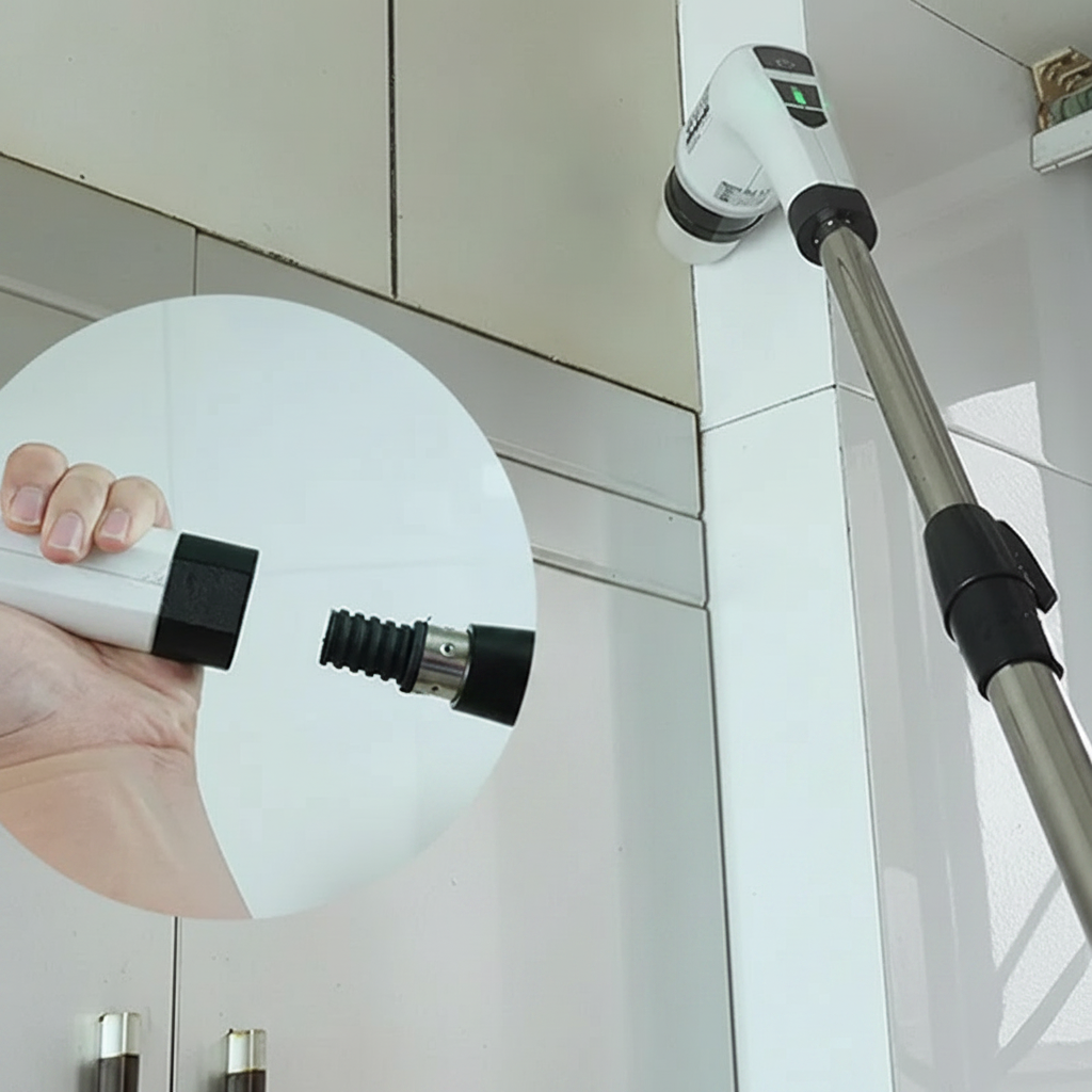 Cepillo de limpieza eléctrica, depurador giratorio 7 en 1, herramienta de limpieza para cocina/baño/sala de estar, cepillos de pelo para el hogar