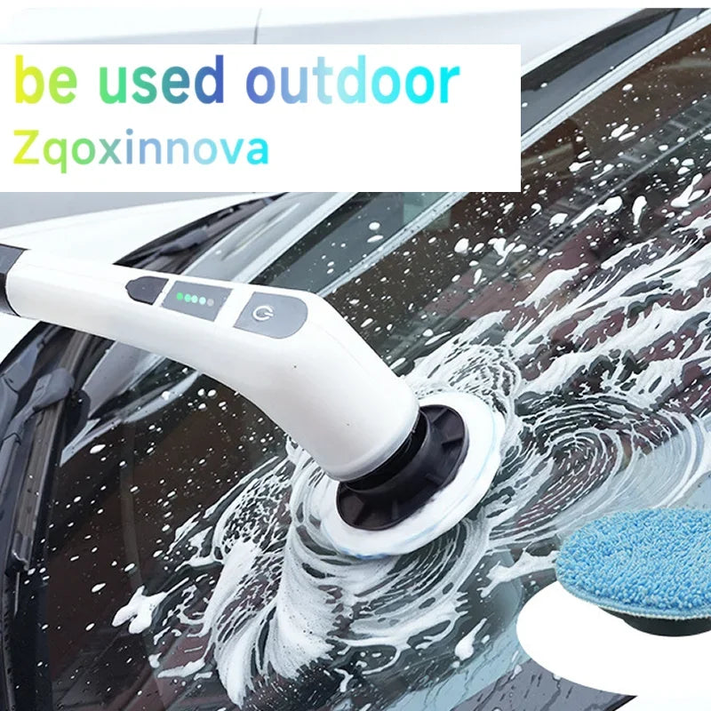 Cepillo de limpieza eléctrica, depurador giratorio 7 en 1, herramienta de limpieza para cocina/baño/sala de estar, cepillos de pelo para el hogar